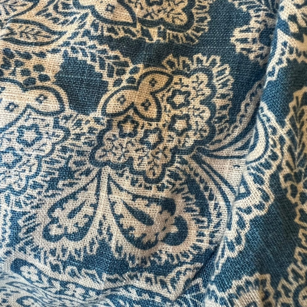 Boden Blue Paisley Puff Sleeve Smocked Midi Dress Womens Excellent Size 8R - Picture 10 of 10